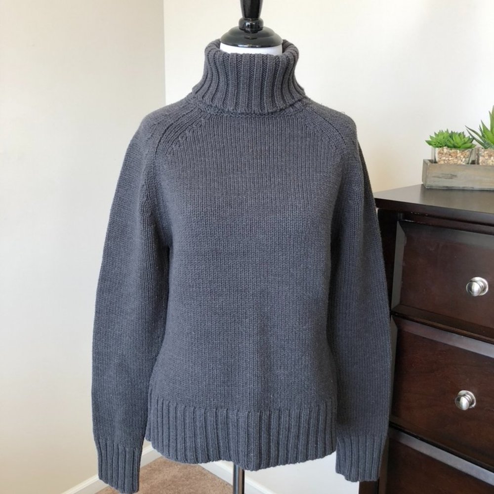 Gray GAP Turtleneck Sweater